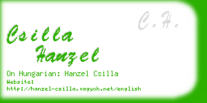 csilla hanzel business card